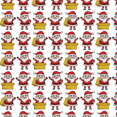 Obraz premium christmas pattern vector illustration