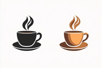 Coffee Cup Logo Design Icon Illustration
