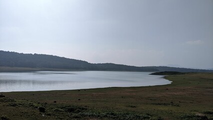 Harangi river dam in Kodagu, India