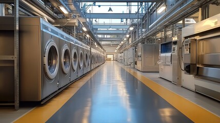 Obraz premium Efficient Industrial Laundry Operations