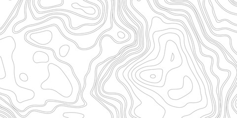 Topographic map background geographic line map with elevation assignments. Modern design with White background with topographic wavy pattern