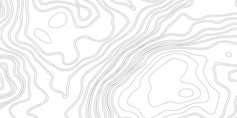 Topographic map background geographic line map with elevation assignments. Modern design with White background with topographic wavy pattern