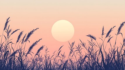 Obraz premium Floral Frame with Green Background