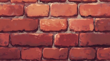 Obraz premium Warm brick red background with a solid, smooth texture