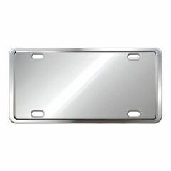 A sleek metal car license plate showcasing vibrant colors and unique designs.