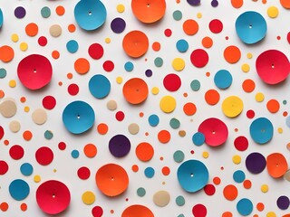 seamless polka dots pattern,Ai generated 