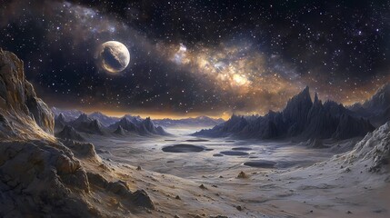 digital technology universe planet illustration poster background