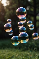 soap bubbles