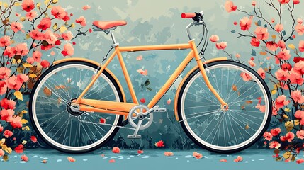 Fototapeta premium bicycle vector pattern