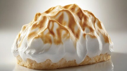 National Baked Alaska Day Delicious meringue dessert with golden brown peaks perfect for indulgence