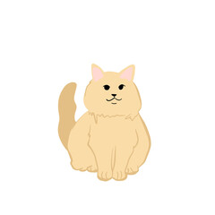 Cat cartoon cute fit for educational purposes flashcard