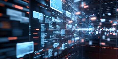 Fototapeta premium Imagine a website where parts of the page move around like puzzle pieces. You're designing a website and you can see it on the screen as you work.