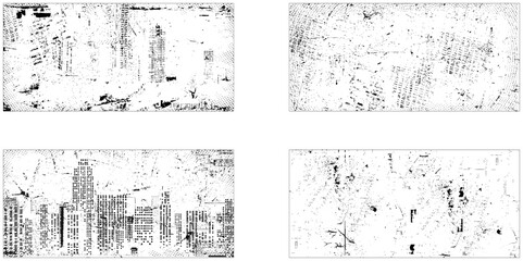 Fototapeta premium Dust Overlay Distress Grain ,Simply Place illustration over any Object to Create grungy Effect, Grunge textures set. Collection of vector overlay, distress, 