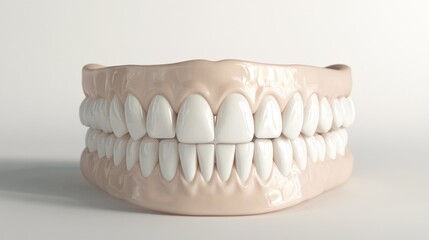 Obraz premium Perfect Smile: A Close-up of a Denture