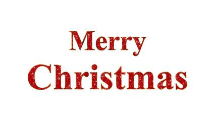 merry christmas red glitter text with shiny glitter stars on transparent background,png holiday new year isolated design element