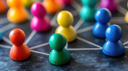 Teamwork, network and community concept 