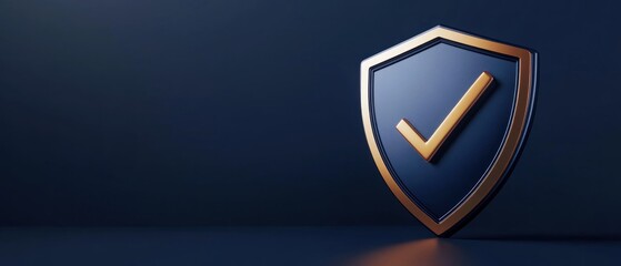 Gold Checkmark Shield