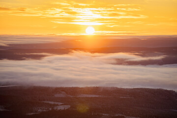 Sunset Hafjell Norway