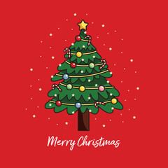 christmas social media post template vector illustration