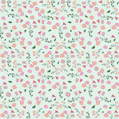 seamless flora pattern pink and purple design for  fabric wallpaper background wrapping art print textile