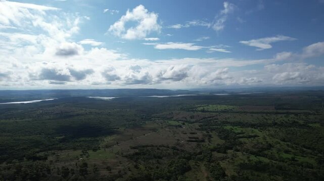 Border between Minas and Goias in Brazil, Paranaiba river