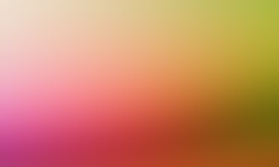 Abstract blurred background image of pink, red, green colors gradient used as an illustration. Designing posters or advertisements.