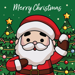 christmas social media post template vector illustration