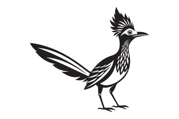 Greater Roadrunner  silhouette  vector bundle illustration, Greater Roadrunner  silhouette 