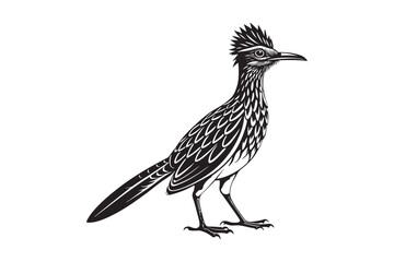Greater Roadrunner  silhouette  vector bundle illustration, Greater Roadrunner  silhouette 