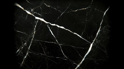 Black Marble with White Veins and Golden Sparkles