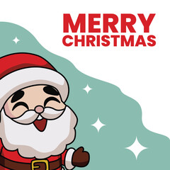 christmas social media post template vector illustration