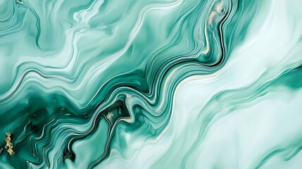 Obraz premium Smooth green with subtle veining