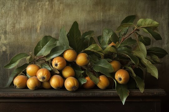 Fruits of the loquat tree from Japan