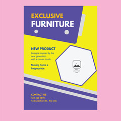 Business Flyer Layout in Two Colors