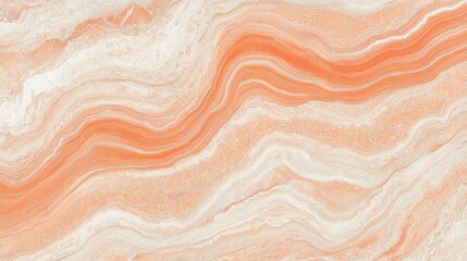 Abstract Orange and White Marble Texture