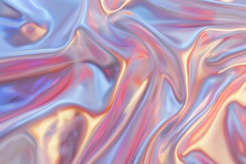 Obraz premium Abstract Metallic Surface With Vibrant Colors and Smooth Texture Displayed Under Soft Lighting