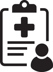 Obraz premium Medical Report vector icon.