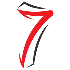  numbering logo vector illustration