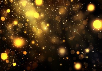 Obraz premium Abstract Gold Bokeh Background
