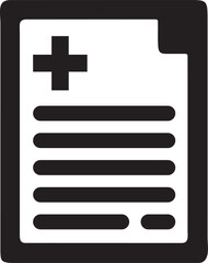 Obraz premium Medical Report vector icon.