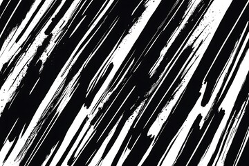 A collection of black paint strokes against a white backdrop