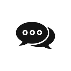 Communication icon Flat simple outline set