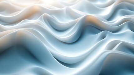Obraz premium flowing wave multilayer background 3d rendering