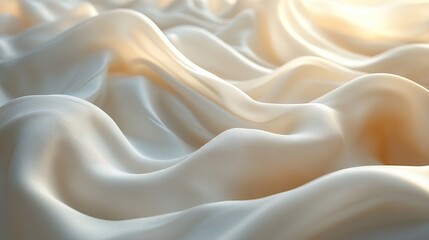 Obraz premium flowing white cloth background 3d rendering