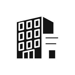 Office Buildings icon icon Flat simple outline set