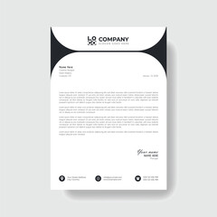 Professional And Creative Modern Corporate Business Letter Head Template.
