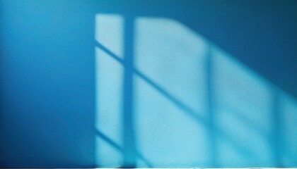 Sky blue wall with crisp, clean light under soft natural illumination.