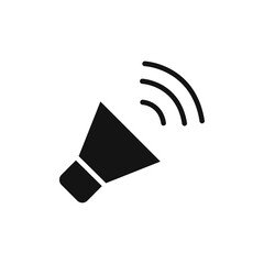 Speaker icon Flat simple outline set