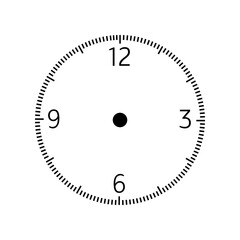 Clock face icon vector. Time illustration sign. Clock symbol. Wall clock logo.