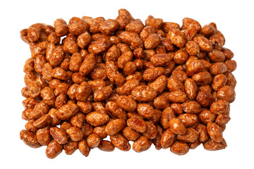 Tasty sweet roasted peanuts as a background.